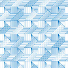 Abstract vector seamless pattern and swatches oriental line texture on white background wallpaper geometric diagonal fabric waves set of design elements	