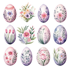 Easter egg collection with ornament