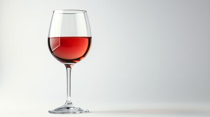 Evening's Blush: A Glass of Red Serenity