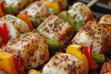 Authentic Brazilian BBQ Fish Skewers: Char-Grilled to Perfection with Zesty Seasoning