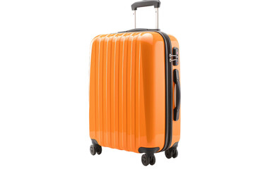 Rolling into Excitement with the Perfect Suitcase Isolated on Transparent Background.