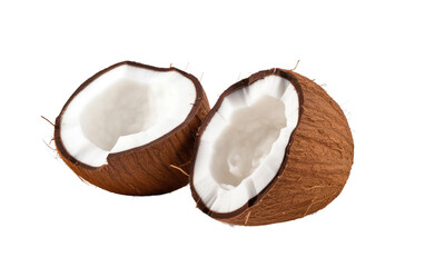 Coconut Chuckles Isolated on Isolated on Transparent Background.