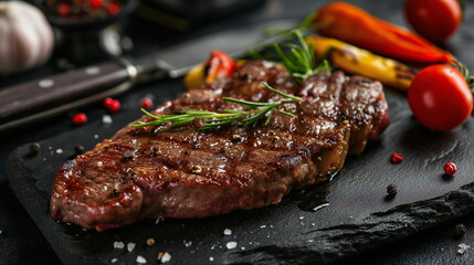 grilled beef steak
