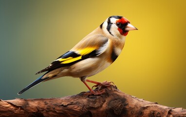 European Goldfinch in a Painter's Dream of Flight