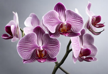 pink orchid on a Gardian background with AI Generative
