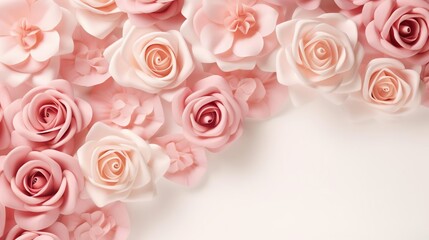 rose flower background. Wedding invitation cards