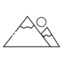 Geometric Mountain Lines