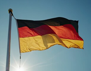 Germany flag against the sky