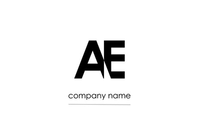Obraz premium AE or EA Logo Design Vector Art Illustration Minimal Design