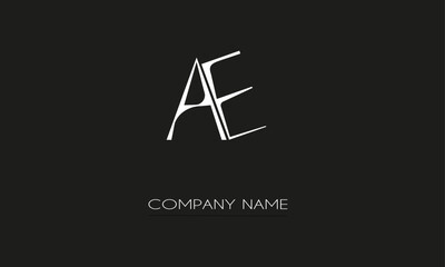 AE or EA Logo Design Vector Art Illustration Minimal Design