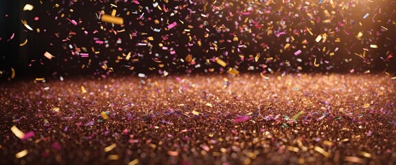 A breathtakingly gorgeous and vivid party featuring neon confetti in the air and a shimmering...