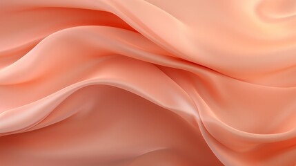 Fototapeta premium peach fuzz colour silk background, color of the year, 16:9, copy space