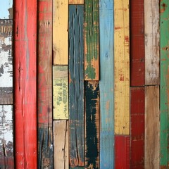 Close-up of Wooden Plank Wall