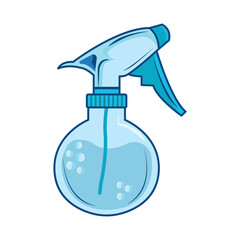 spray bottle cleaning illustration