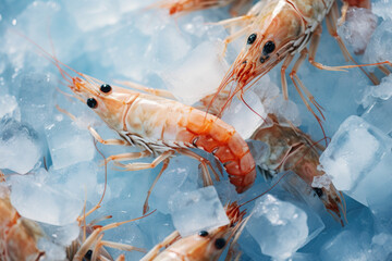 shrimps on ice