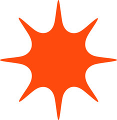 Sun icon illustration. Sun cartoon design element.