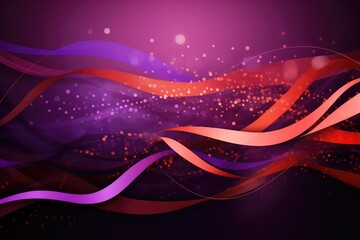 Abstract background with purple ribbon for Awareness Days like pancreatic cancer, epilepsy, Alzheimer's disease, lupus, animal abuse, Crohn's disease, cystic fibrosis, fibromyalgia, sarcoidosis