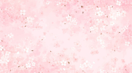 桜背景の壁紙素材 - obrazy, fototapety, plakaty