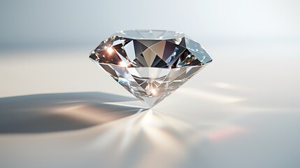 Refracted Radiance: The Brilliant Glow of a Diamond