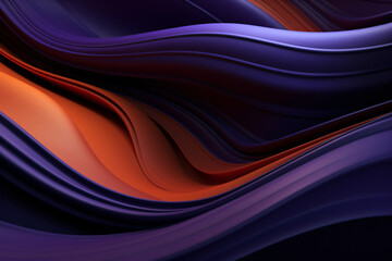 an abstract colorful background with wavy waves, in the style of light violet and dark orange, futuristic architecture, shaped canvas