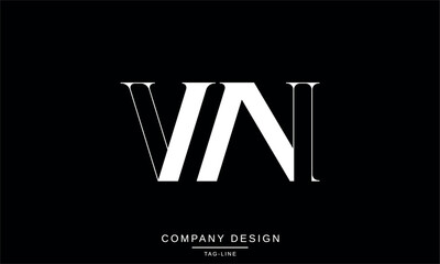 WN, NW, Abstract Letters Logo Monogram