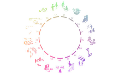 Illustration of SDG Goal Image Circle