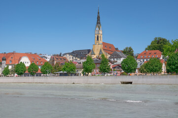 Bad Tölz at Isar River,upper Bavaria,Germany