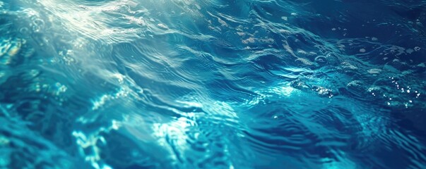 Fototapeta na wymiar Deep blue seawater