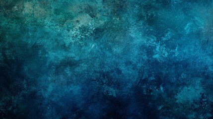 Fototapeta na wymiar Abstract blue background pattern in grunge texture design, blue green and turquoise colors in mottled grungy painted illustration