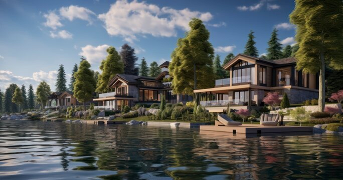 Lakefront Vacation Homes Offering a Blissful Escape Amidst Natural Splendor