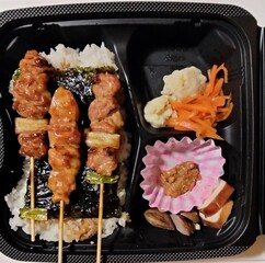 Yakitori（chicken skewer）lunch, Japan