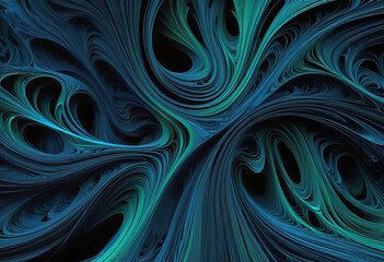 Fototapeta premium Abstract blue and black wallpaper, sophisticated beautiful wallpaper for your desktop or smartphone,