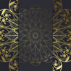 Background template with mandala pattern design
