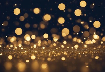 Fototapeta na wymiar Blurred bokeh light background Christmas and New Year holidays background Christmas Golden light shi