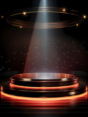 Simple product booth, podium, stage, product commercial photography background, cosmetics booth, promotional event