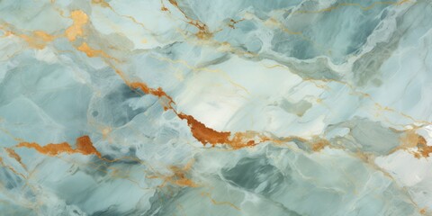 Fototapeta premium Abstract marble background. White green marble texture with gold veins. Abstract luxury background for wallpaper, Banner, invitation, website.