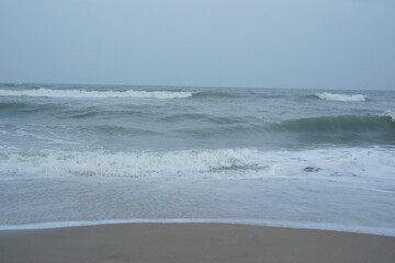 waves on the beach