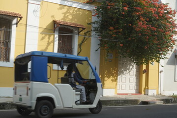 Auto rickshaw on the road