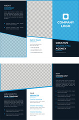 a vector template of marketing brochure design