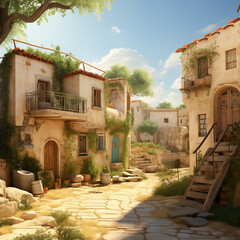 street in the village