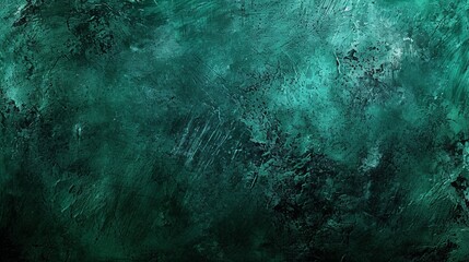 Obraz na płótnie Canvas Elegant dark emerald green background with black shadow border and old vintage grunge texture design