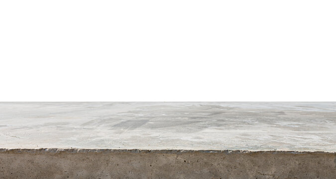 The texture of the concrete floor or concrete foundation in construction site. Rough Surfaces in a Grunge Room. Light Grey Brick Wall Design.isolated.