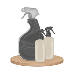 Illustration of spray bottle 