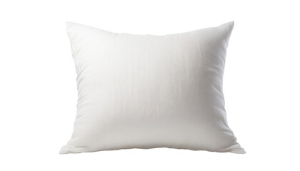 White pillow isolated on transparent background.
