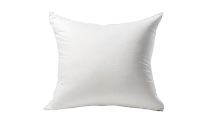 White pillow isolated on transparent background.
