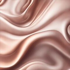 Soft pastel brown shiny satin silk swirl wave background