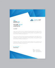 Free PSD modern business and corporate letterhead template