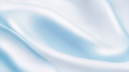 Soft pastel blue shiny satin silk swirl wave background - obrazy, fototapety, plakaty