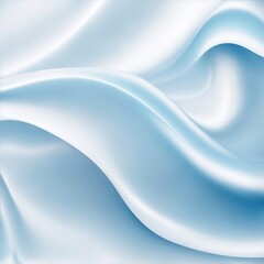 Obraz premium Soft pastel blue shiny satin silk swirl wave background