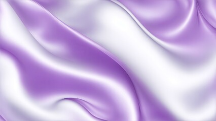 Obraz premium Soft pastel purple shiny satin silk swirl wave background